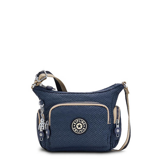 Kipling Gabbie Mini Printed Crossbody Bags Endless Blue Embossed | CA 1124KO